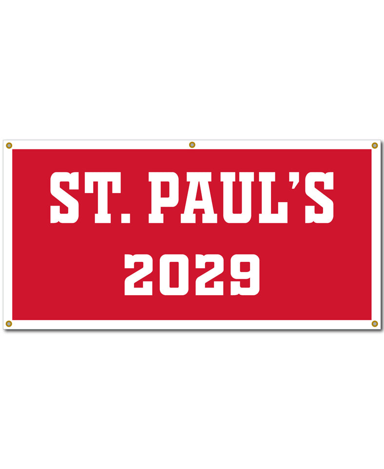 Felt Banner with Year