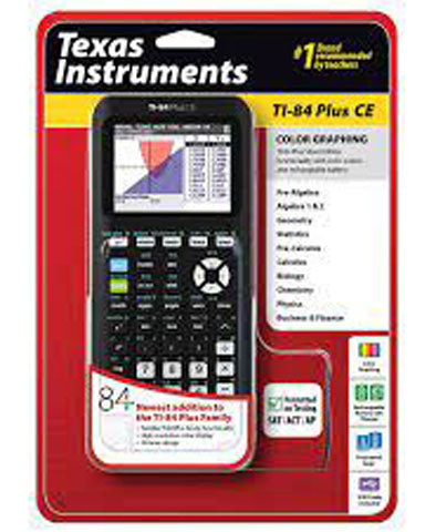 Texas Instruments TI-84 Plus CE Color Graphing Calculator, Black – SPS ...